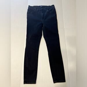 J Crew 9 Inch High Rise Skinny Jeans midnight wash Size 28